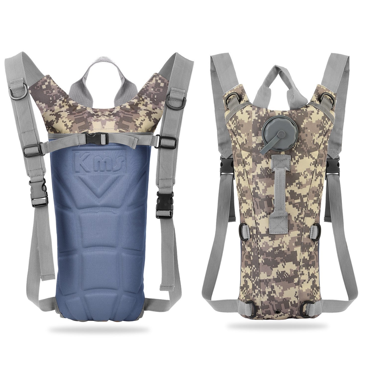 1Pc 3L Tactical Hydration Pack Water Bladder Adjustable Water Drink Backpack For Hiking Cycling Climbing Running