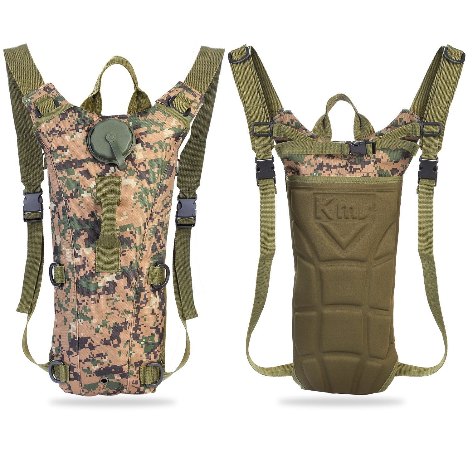 1Pc 3L Tactical Hydration Pack Water Bladder Adjustable Water Drink Backpack For Hiking Cycling Climbing Running