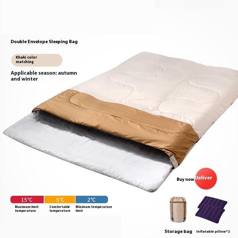 Double Sleeping Bag Outdoor Camping