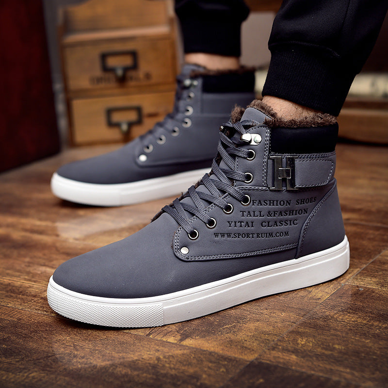 DEKABR Hot Men Shoes Fashion Warm Fur Winter Men