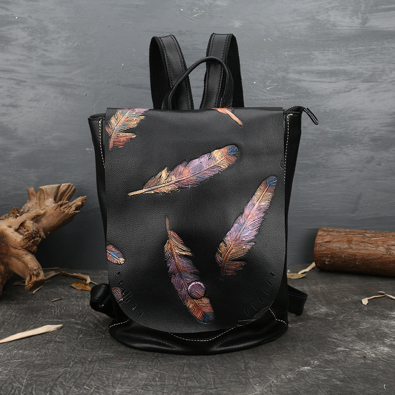 Retro Embossed Women's Backpacks