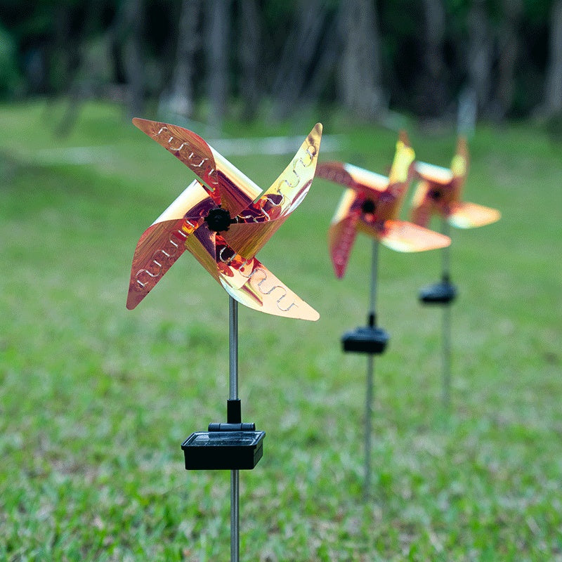 Solar Landscape Windmill Light Outdoor