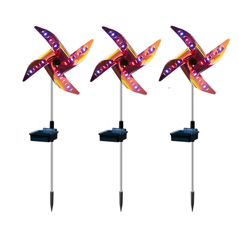 Solar Landscape Windmill Light Outdoor