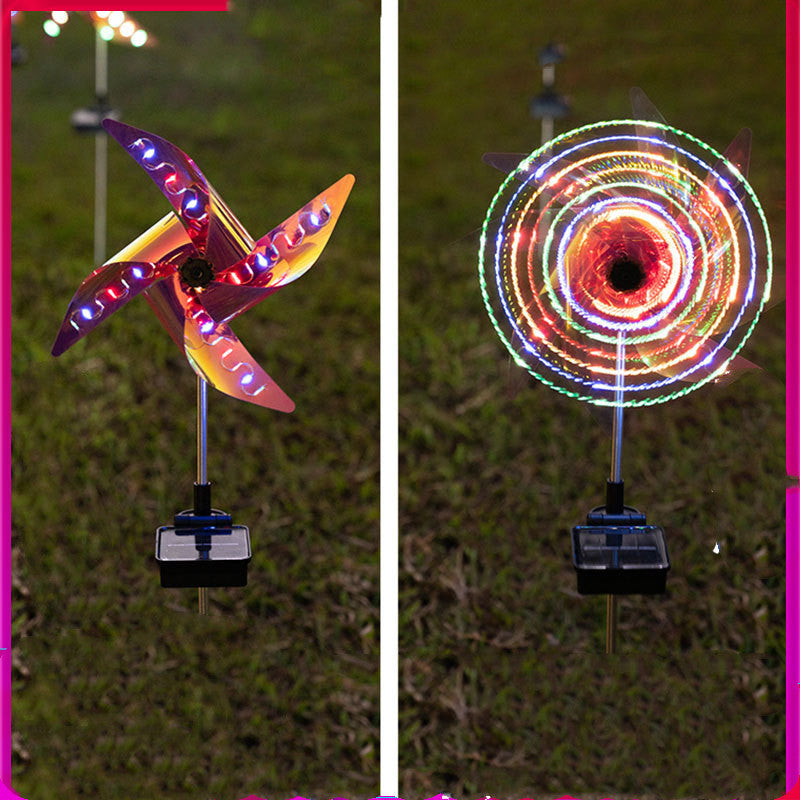 Solar Landscape Windmill Light Outdoor