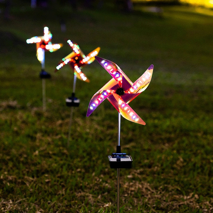 Solar Landscape Windmill Light Outdoor