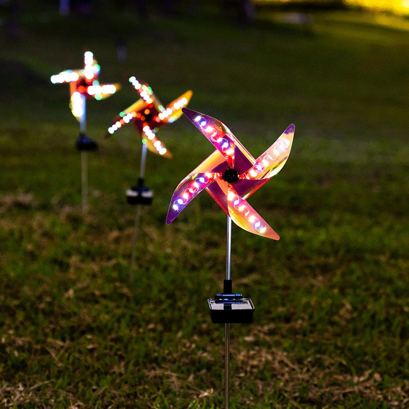Solar Landscape Windmill Light Outdoor