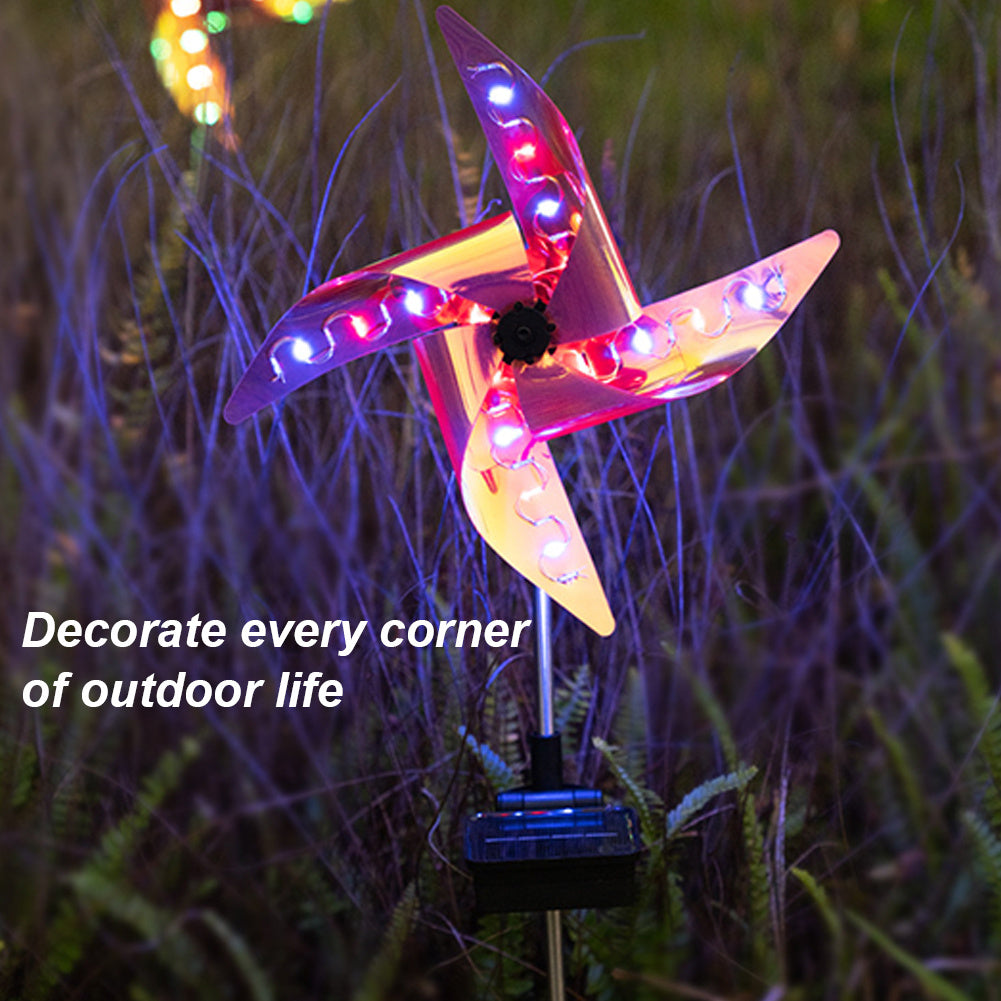 Solar Landscape Windmill Light Outdoor