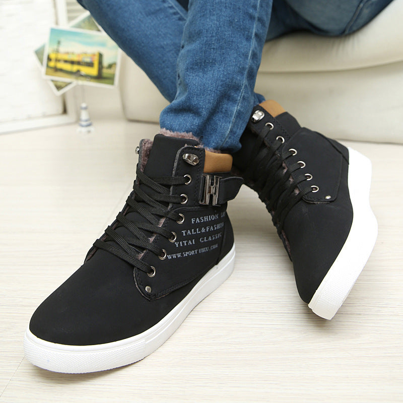 DEKABR Hot Men Shoes Fashion Warm Fur Winter Men