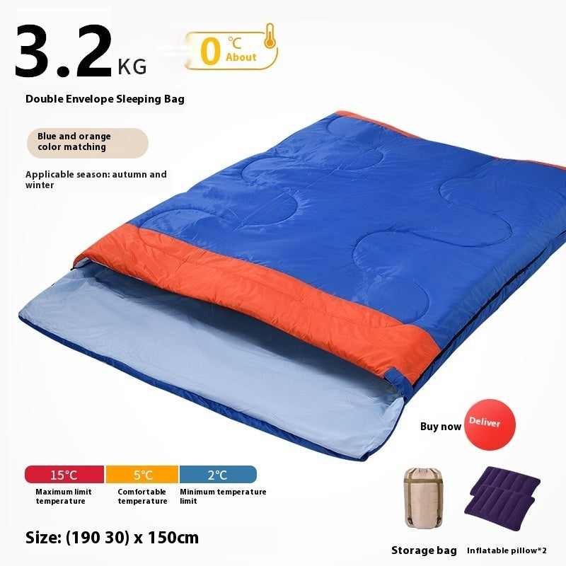 Double Sleeping Bag Outdoor Camping