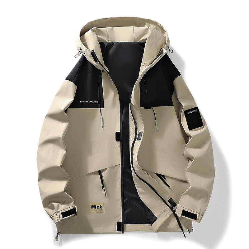 Men's Windproof Hood Shell Jacket