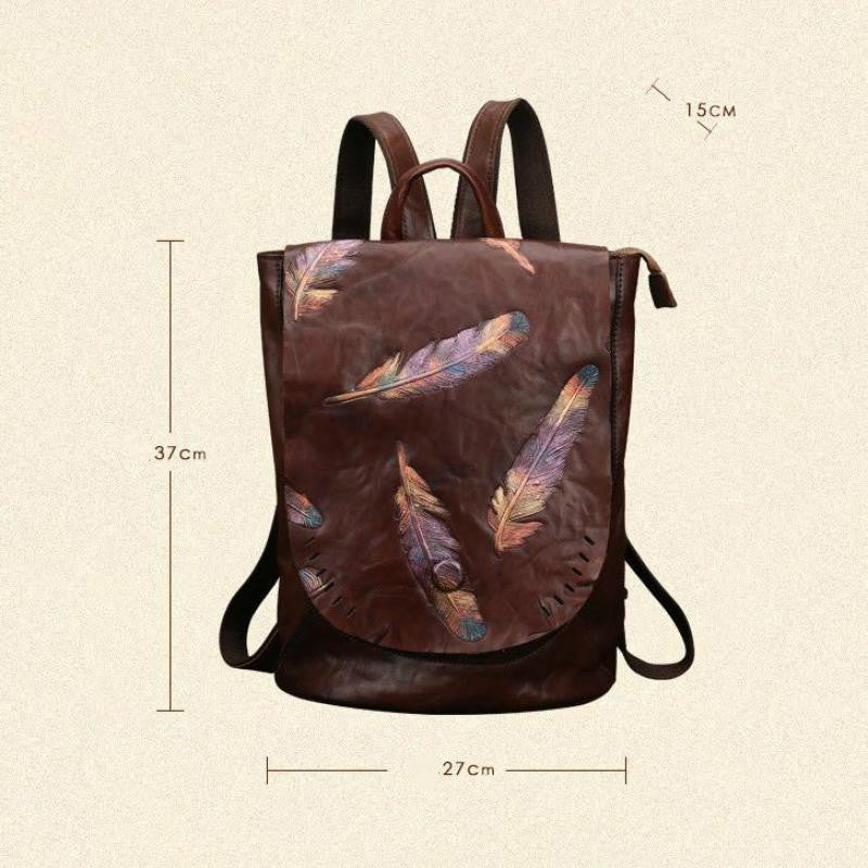 Retro Embossed Women's Backpacks