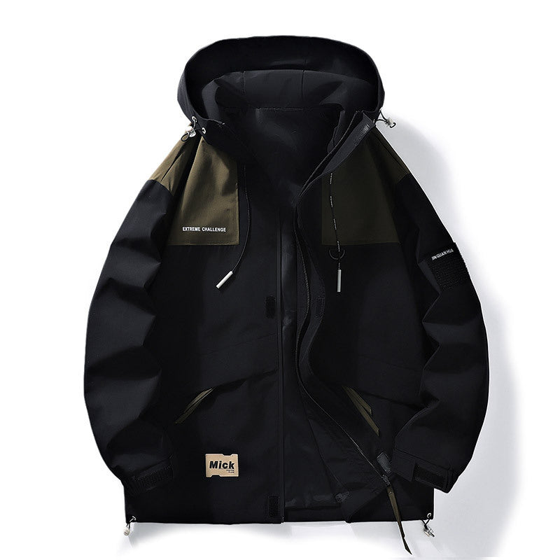 Men's Windproof Hood Shell Jacket