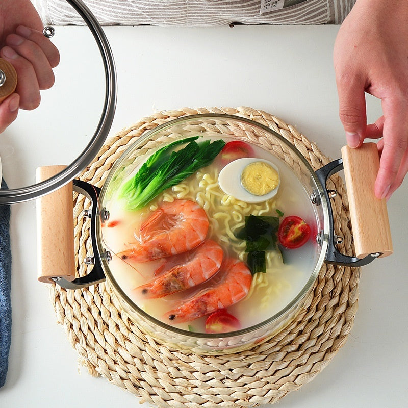 Visions Cookware Pot Binaural Glass