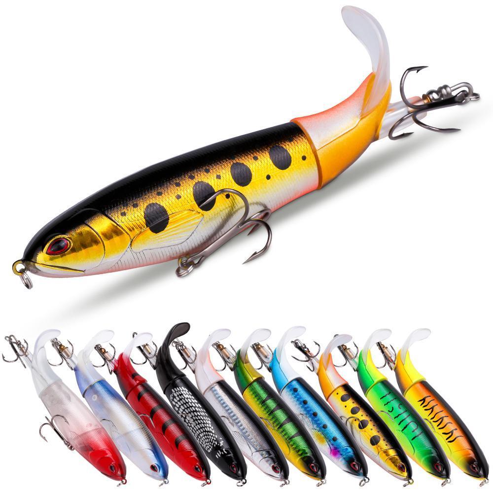 20-piece Set 13g 35g Surface Fishing Lure Set 20 Pop-up Lures With 3D Eyes ABS Plastic Hard Bait For Bass And Pike Fishing