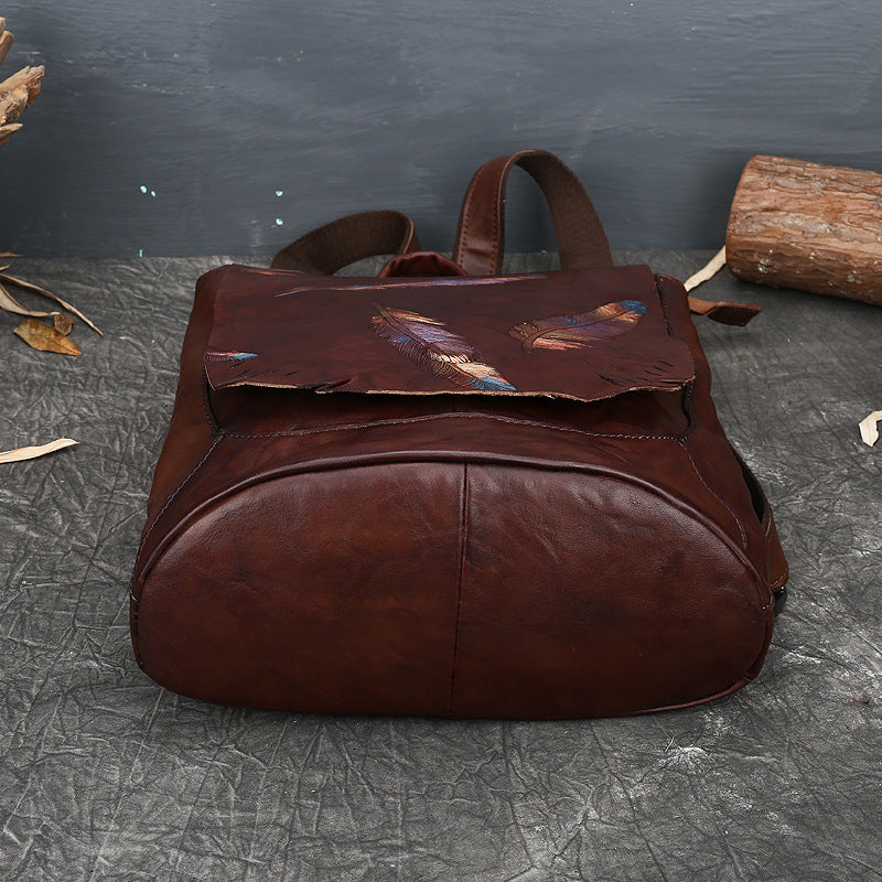 Retro Embossed Women's Backpacks