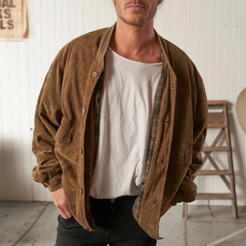 Men's Solid Color Casual Jackets
