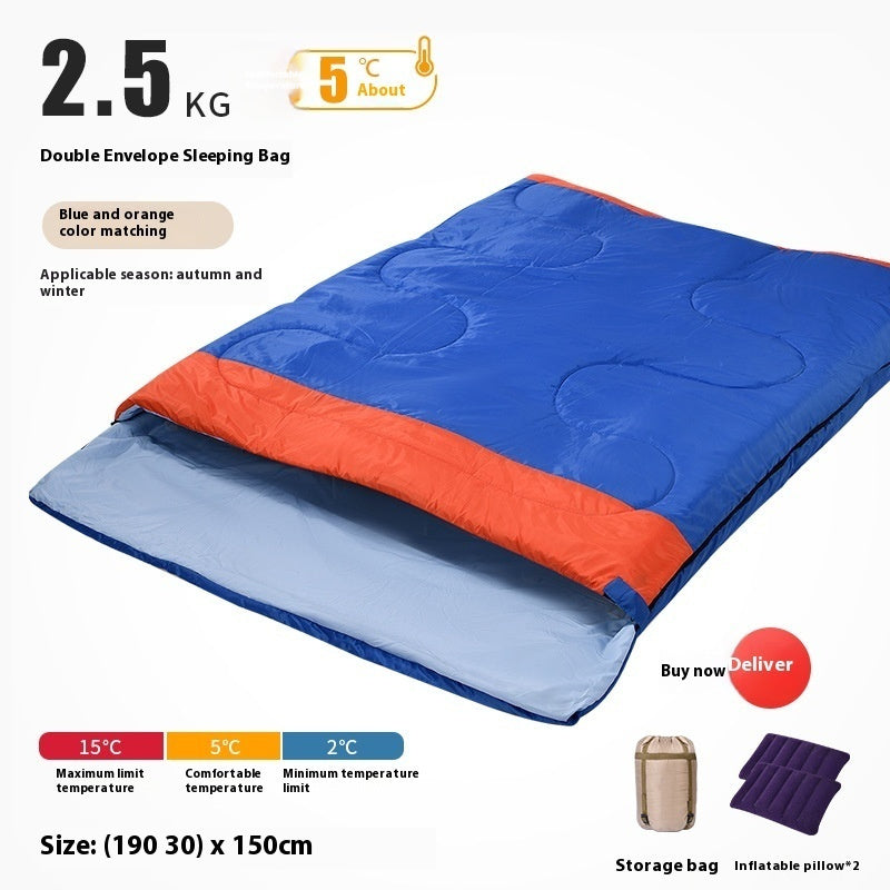 Double Sleeping Bag Outdoor Camping