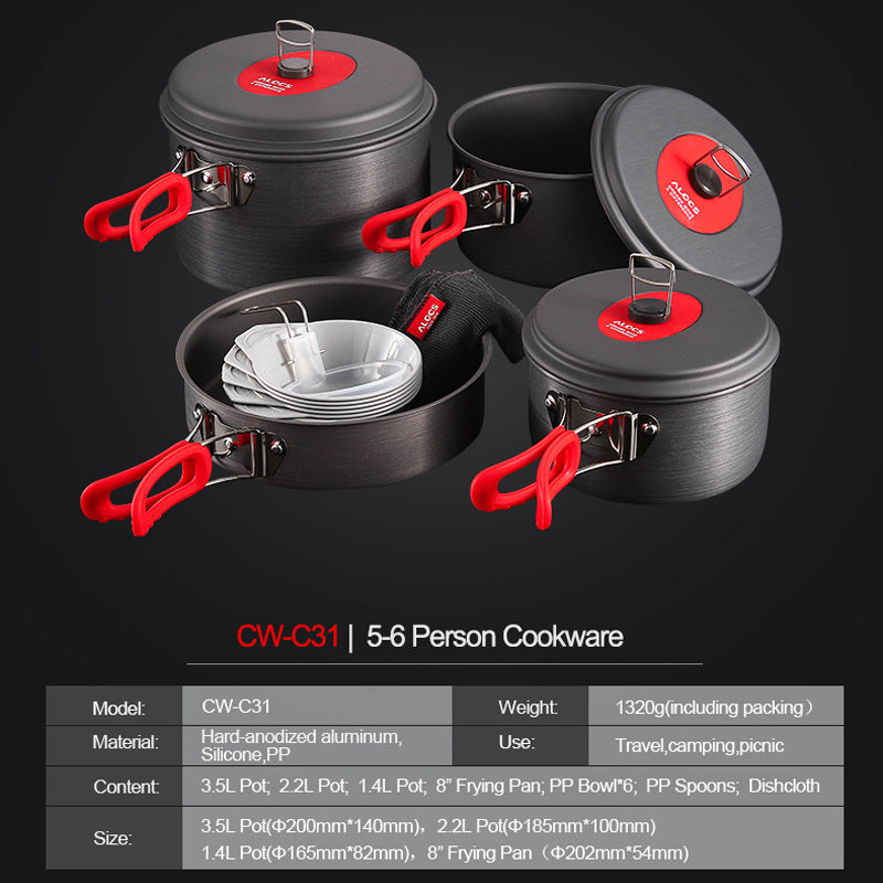 Outdoor Cookware Set Pot Equipment