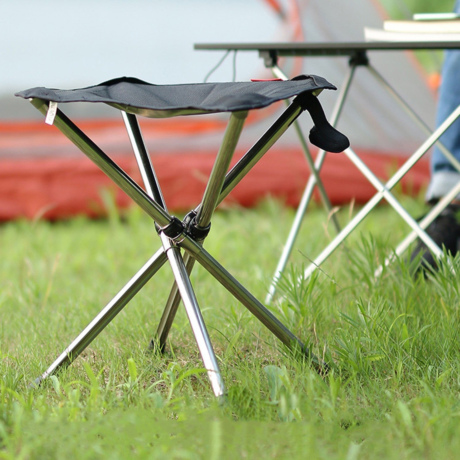 Steel Camping Chair Bench