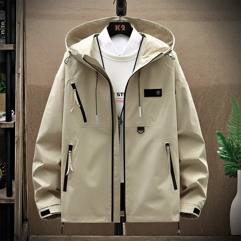 Men's Windproof Hood Shell Jacket