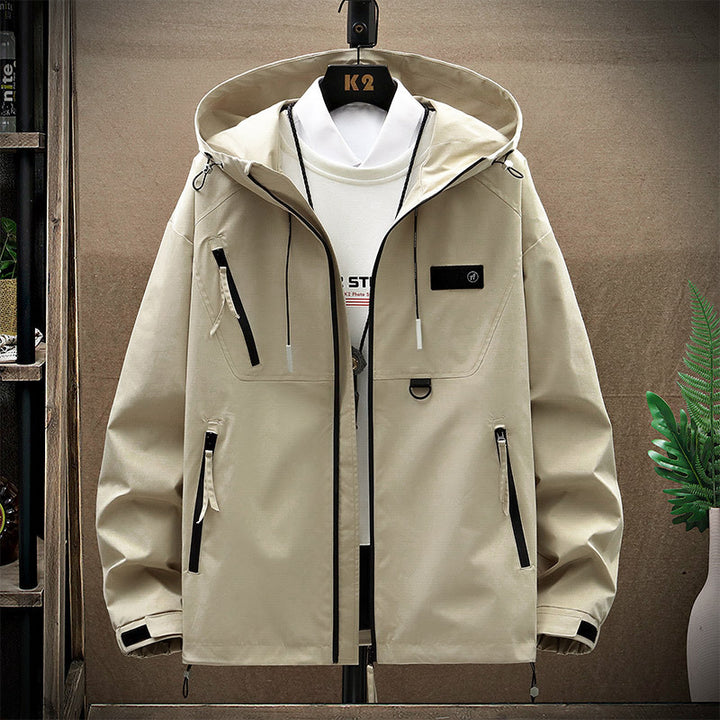 Men's Windproof Hood Shell Jacket