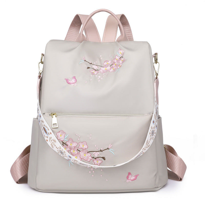 Women's Embroidery Casual Backpacks