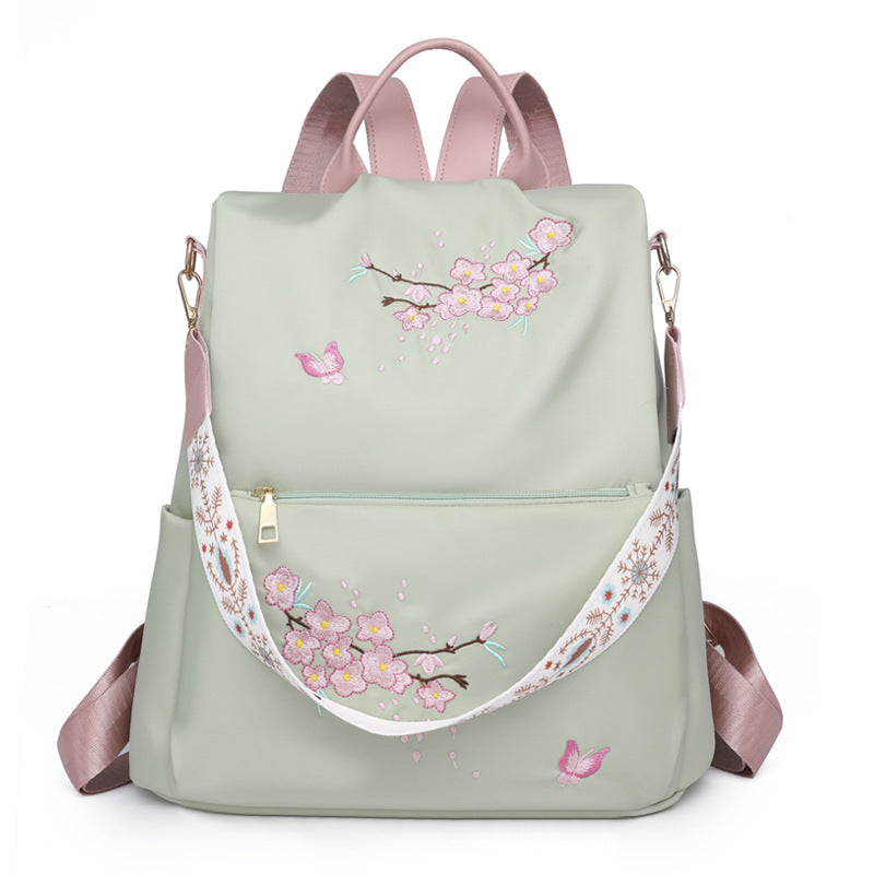 Women's Embroidery Casual Backpacks