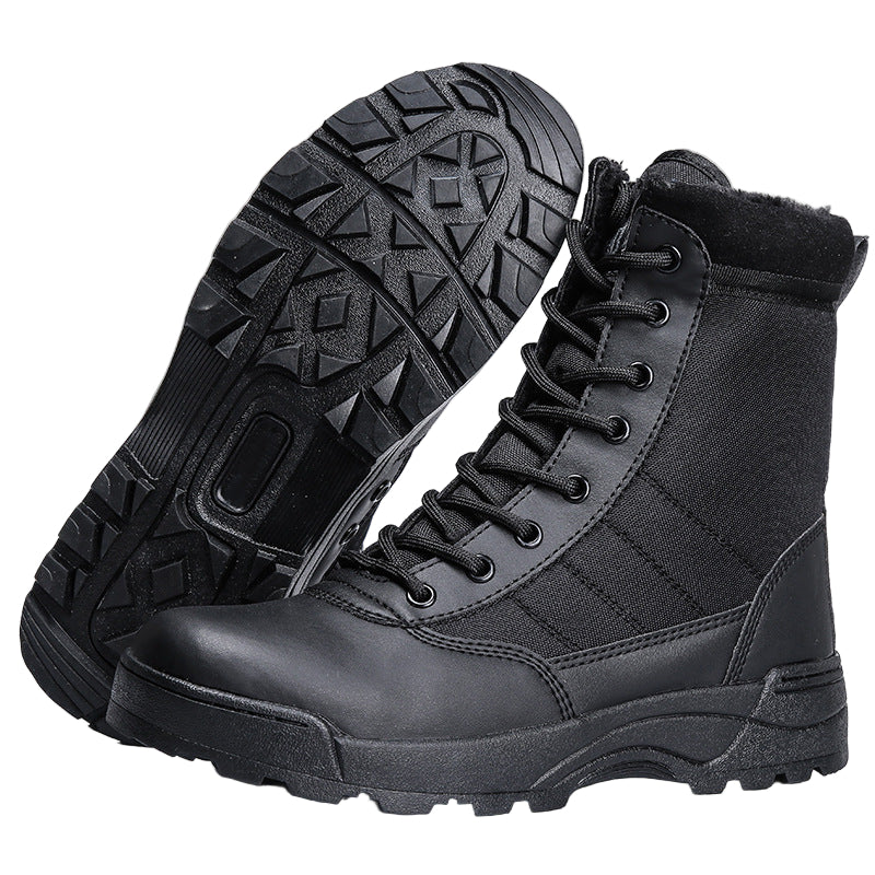 Desert combat boots, land combat boots, hiking shoes