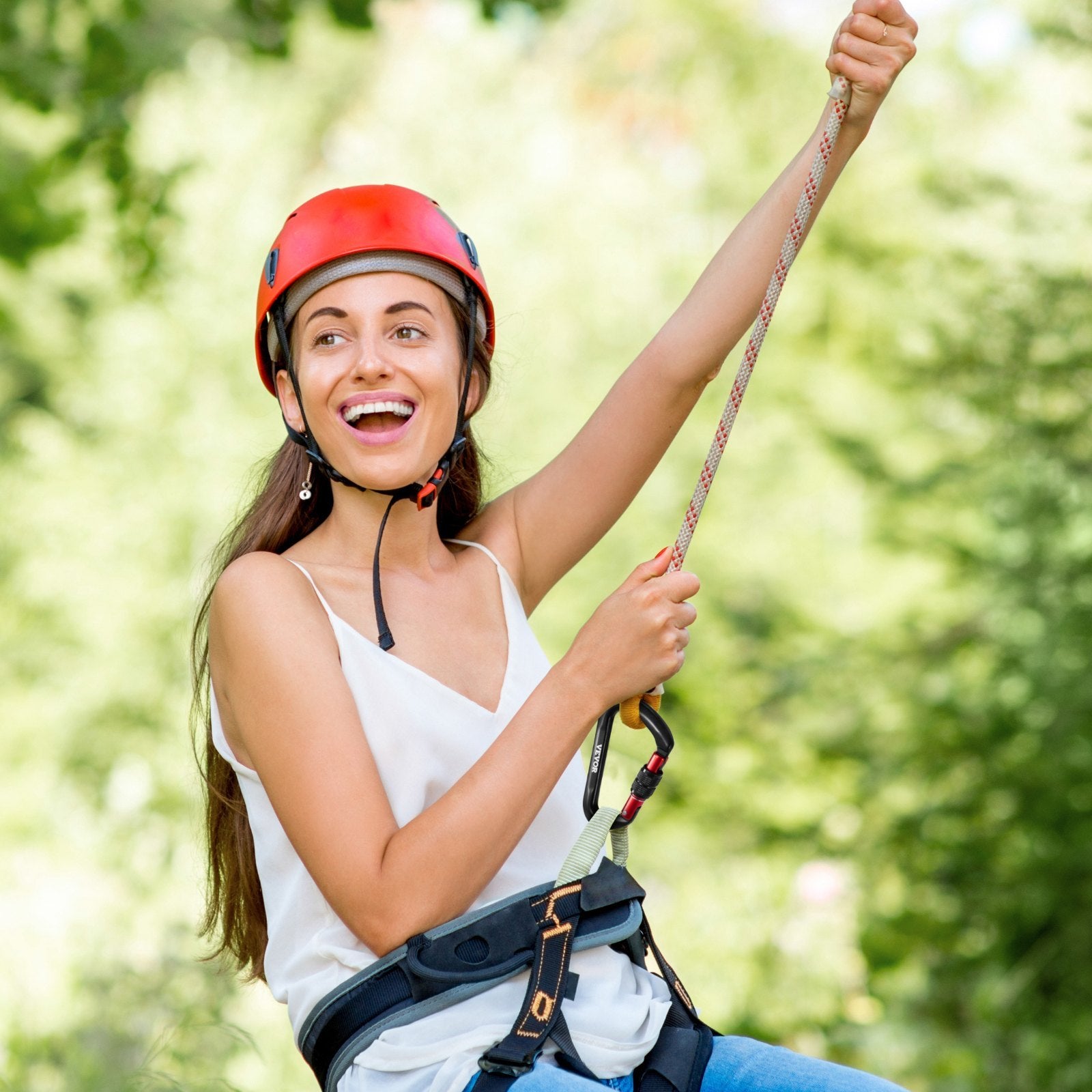 Climbing Carabiner Clips, 3 PCS Heavy Duty Caribiner, Professional 30 KN  6744 Lbs Spindle Strength, Large D-Shaped For Hiking,Rappelling,Rescue,Dog Leash,Hammocks, Swings