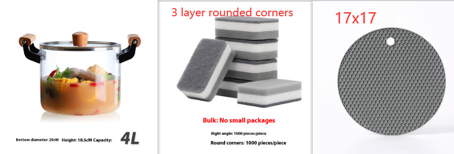 Visions Cookware Pot Binaural Glass