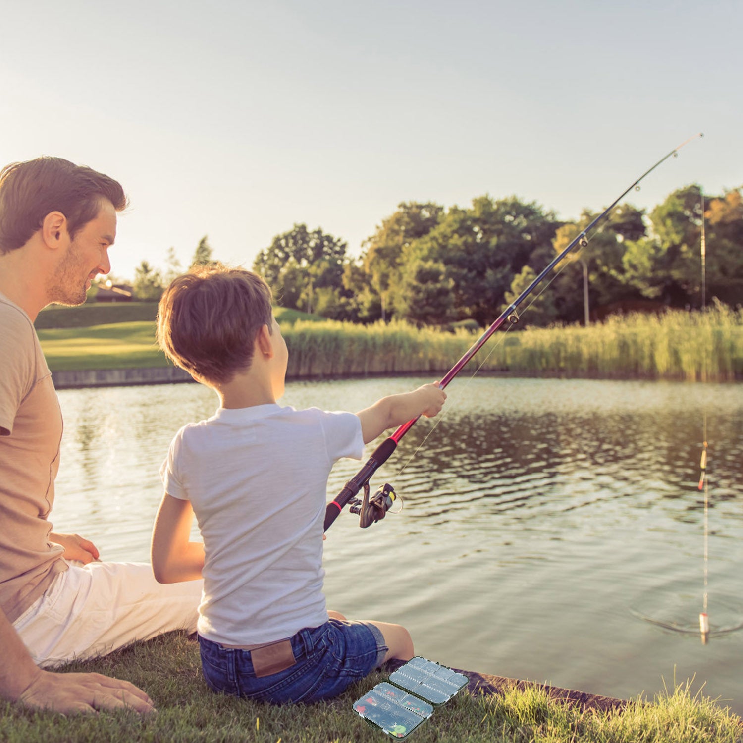 188Pcs Fishing Accessory Kit Portable Fishing Set Including Jig Hooks Sinker Weights Spoon Lure Removable Split Shot With Tackle Box