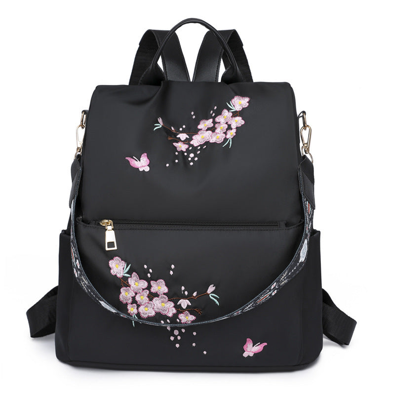 Women's Embroidery Casual Backpacks