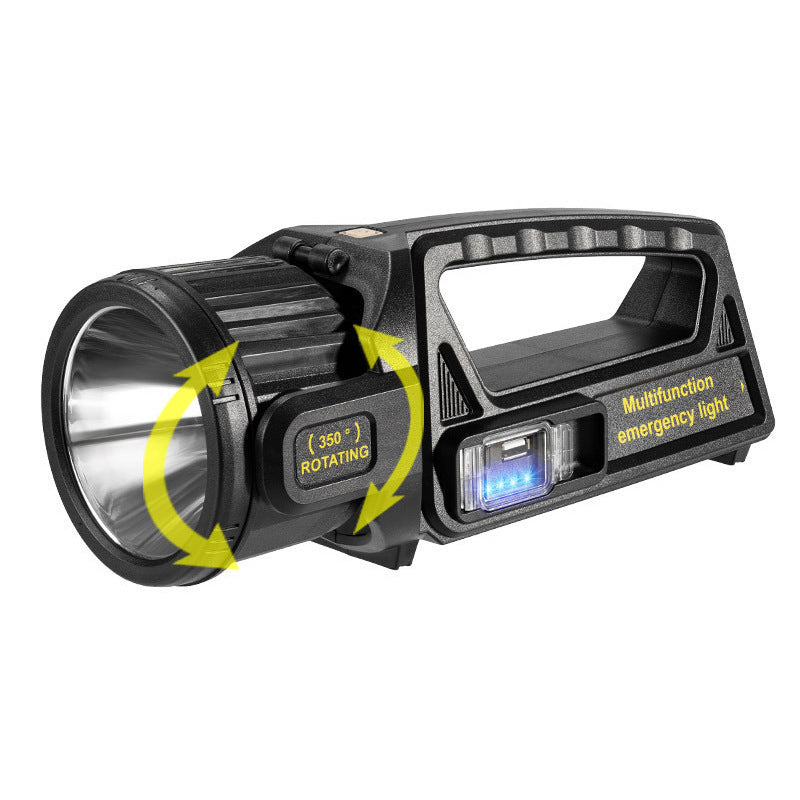 Solar Flashlight Strong Light Outdoor