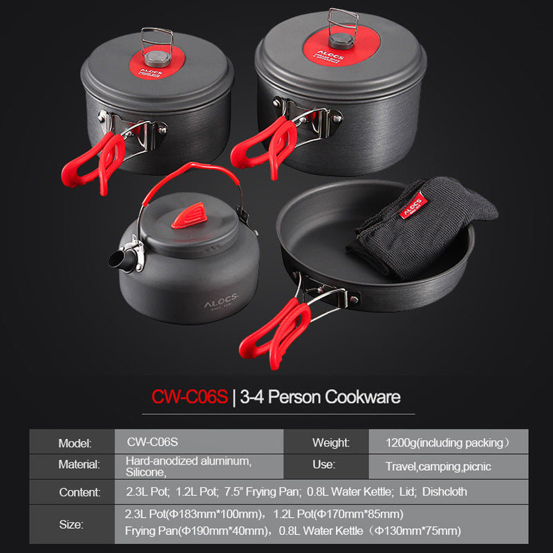 Outdoor Cookware Set Pot Equipment
