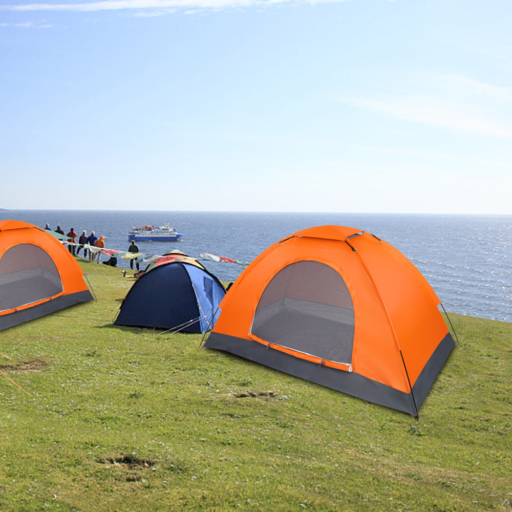 Single-person Single-layer Orange Tent