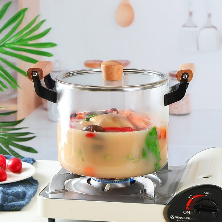 Visions Cookware Pot Binaural Glass