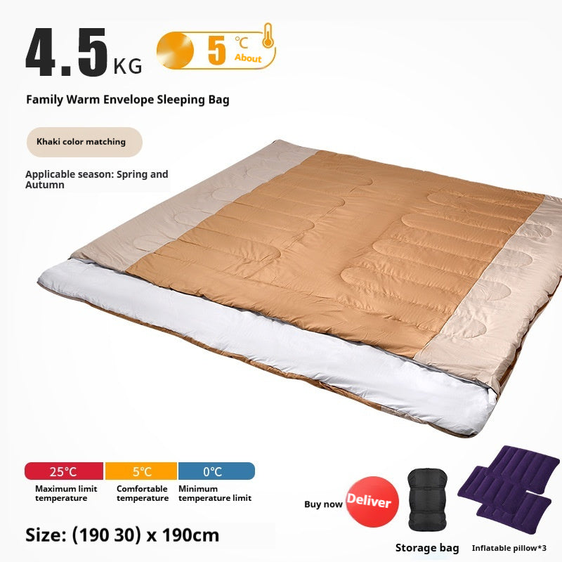 Double Sleeping Bag Outdoor Camping