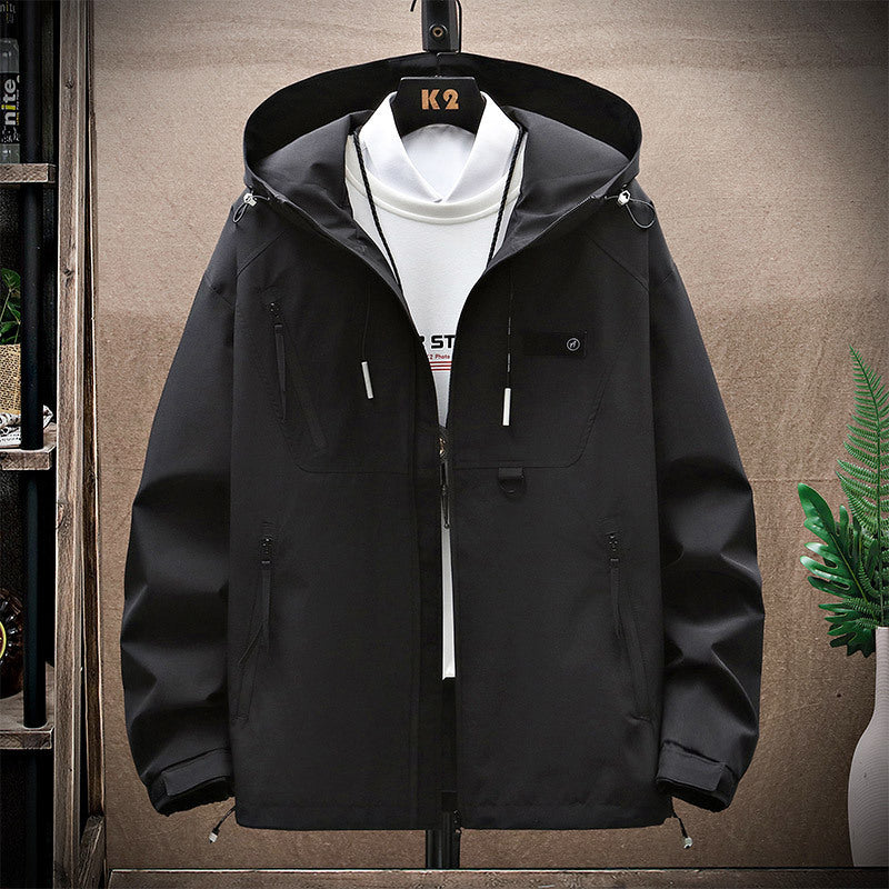 Men's Windproof Hood Shell Jacket