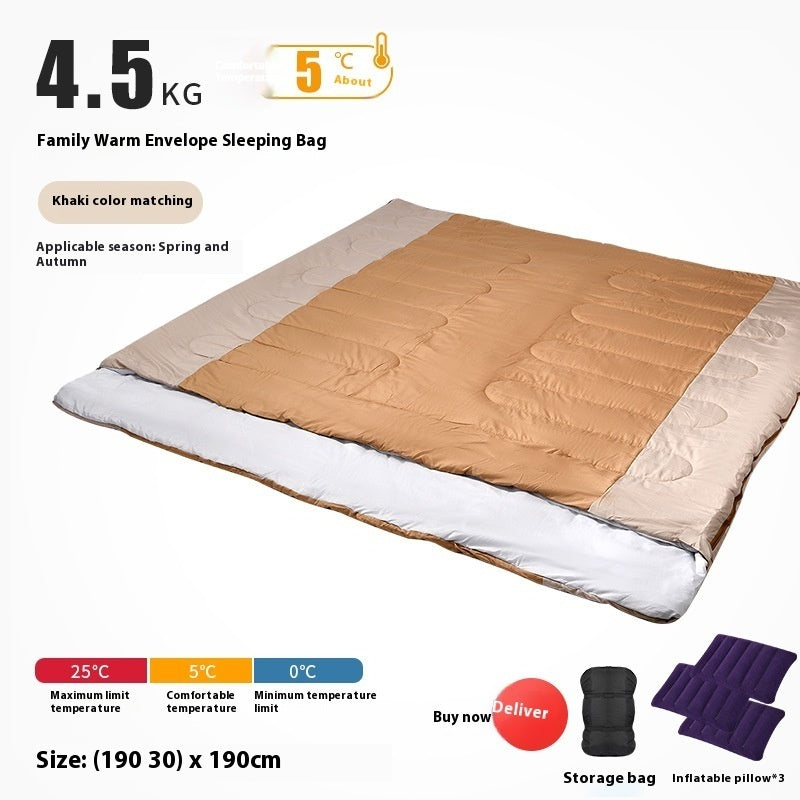 Double Sleeping Bag Outdoor Camping