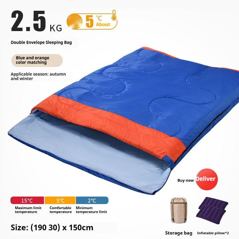 Double Sleeping Bag Outdoor Camping