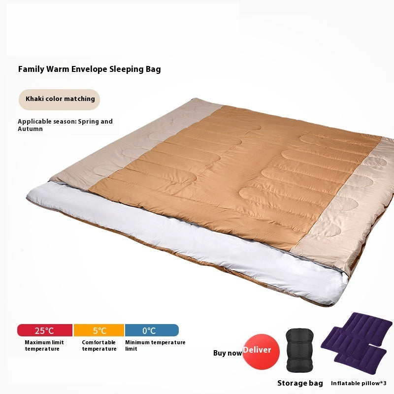 Double Sleeping Bag Outdoor Camping