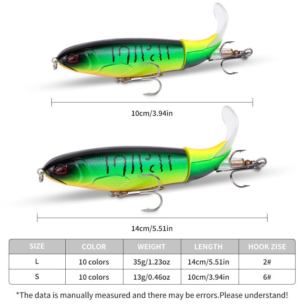 20-piece Set 13g 35g Surface Fishing Lure Set 20 Pop-up Lures With 3D Eyes ABS Plastic Hard Bait For Bass And Pike Fishing