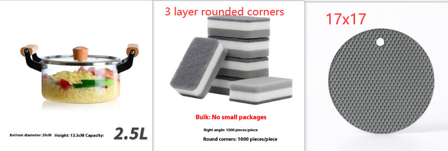 Visions Cookware Pot Binaural Glass